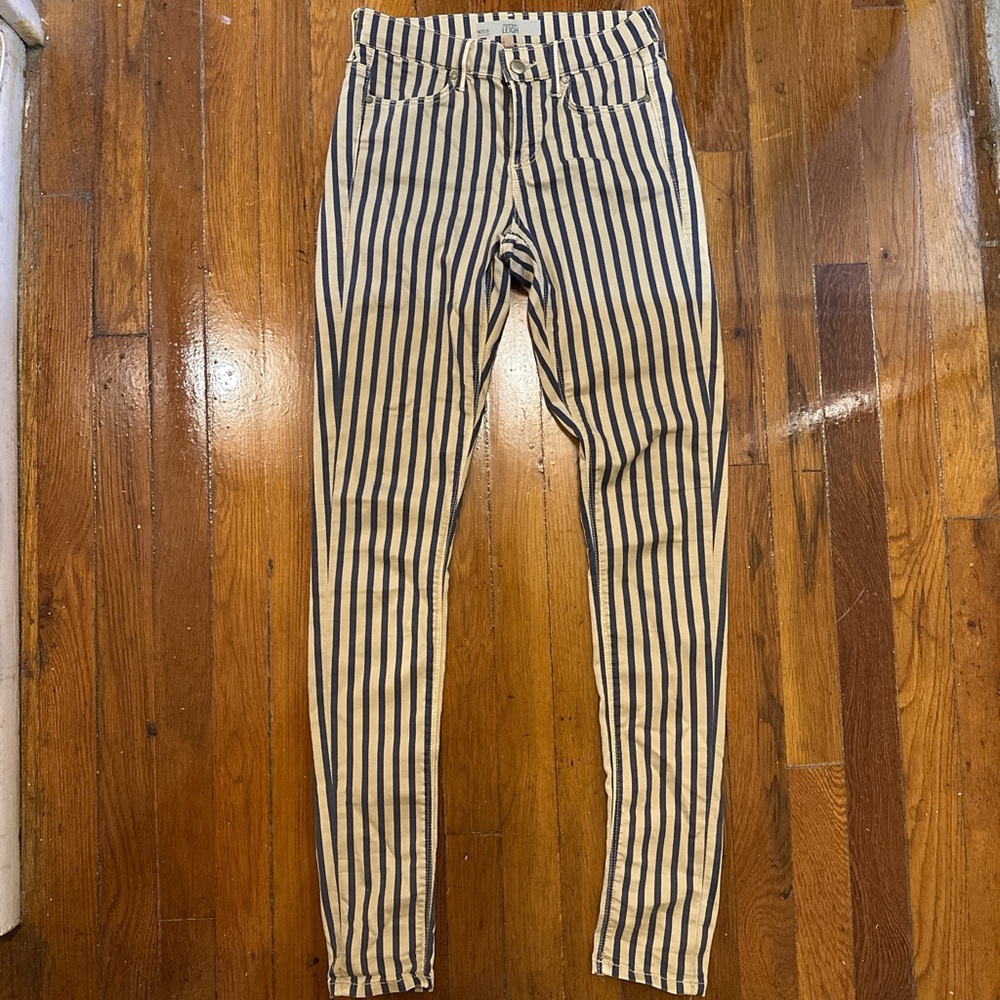 Striped Skinny Jeans